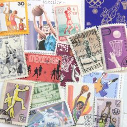 Набор различных марок, Баскетбол (15 шт)